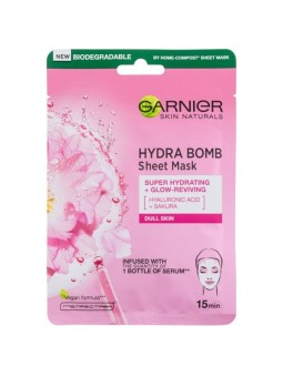 GARNIER SkinActive Moisture Bomb (Sakura) - Maschera viso 1 pezzo donna