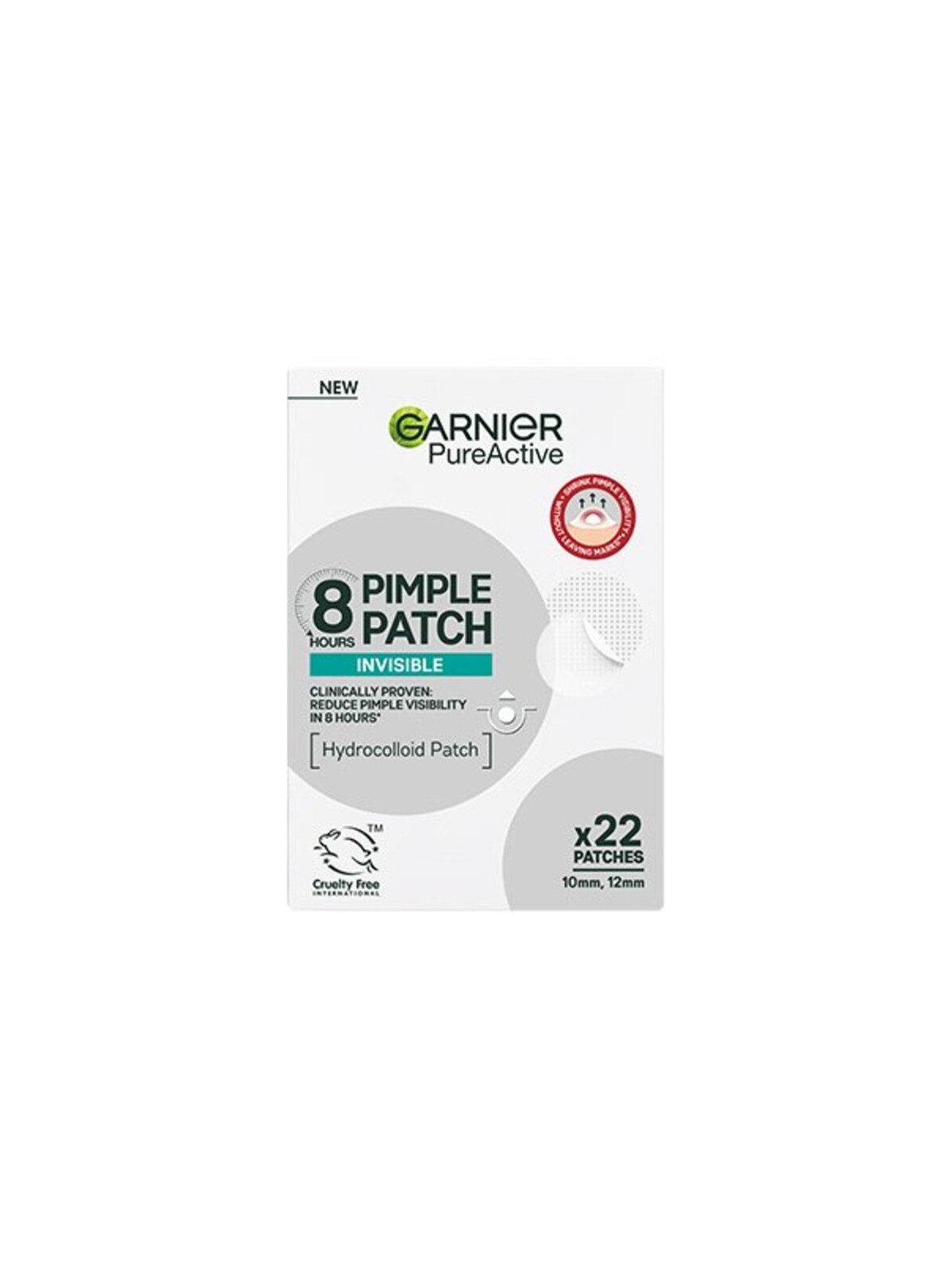 GARNIER Pure Active Cerotti per brufoli 8 pezzi donna