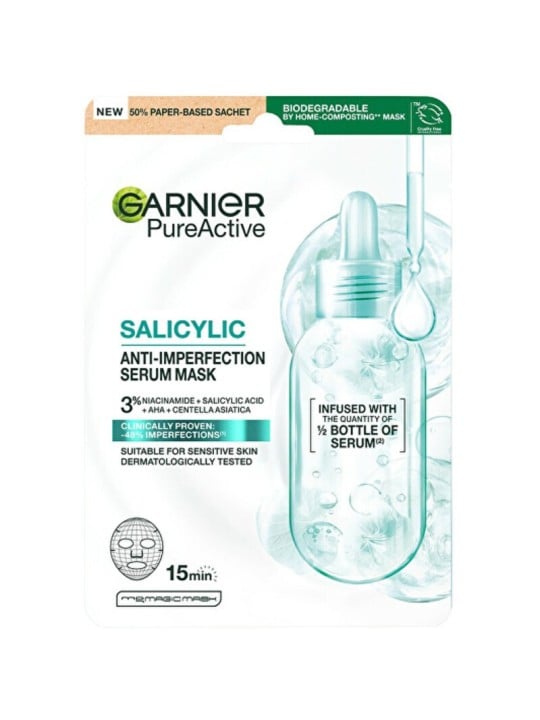 Maschera al siero salicilico GARNIER - Maschera contro le imperfezioni della pelle 1 pezzo donna