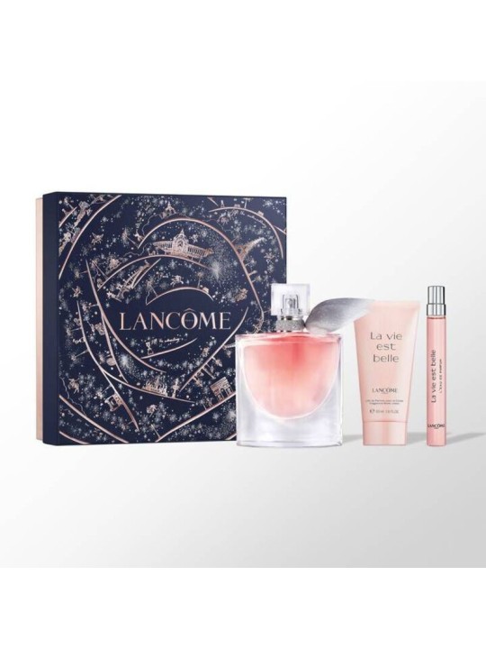 Lancome La Vie Est Belle Set regalo eau de parfum 50ml, lozione corpo 50ml e miniatura eau de parfum 10ml donna