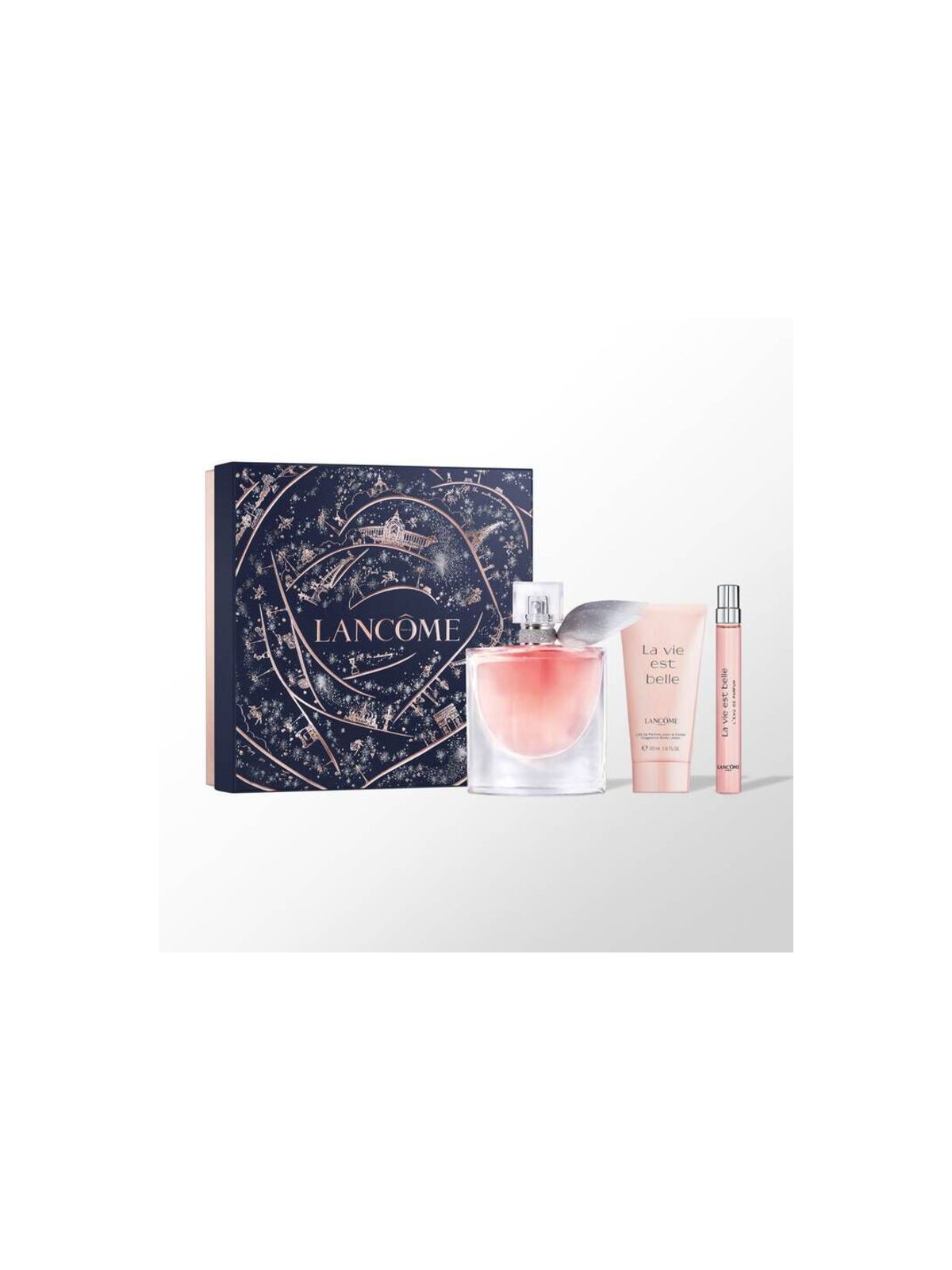 Lancome La Vie Est Belle Set regalo eau de parfum 50ml, lozione corpo 50ml e miniatura eau de parfum 10ml donna