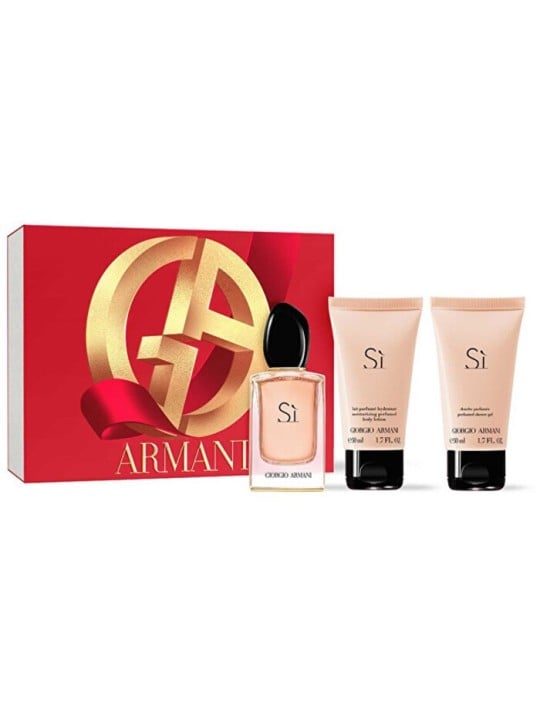 Set regalo Armani S: eau de parfum 50ml, gel doccia 50ml e lozione corpo 50ml donna