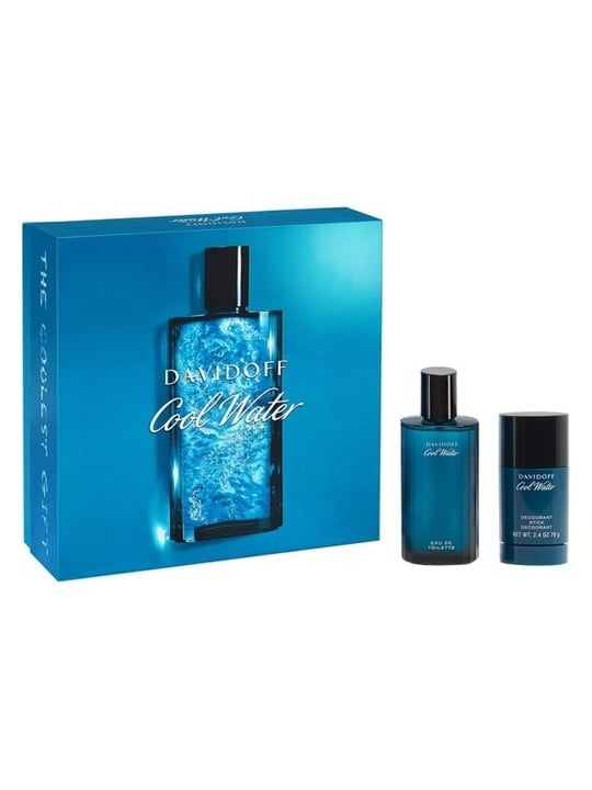 Davidoff Cool Water Man SET eau de toilette 75ml + Deostick 75ml uomo