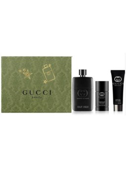 Gucci Guilty pour Homme Set regalo eau de toilette 90ml, deodorante 75ml e gel doccia 50ml uomo