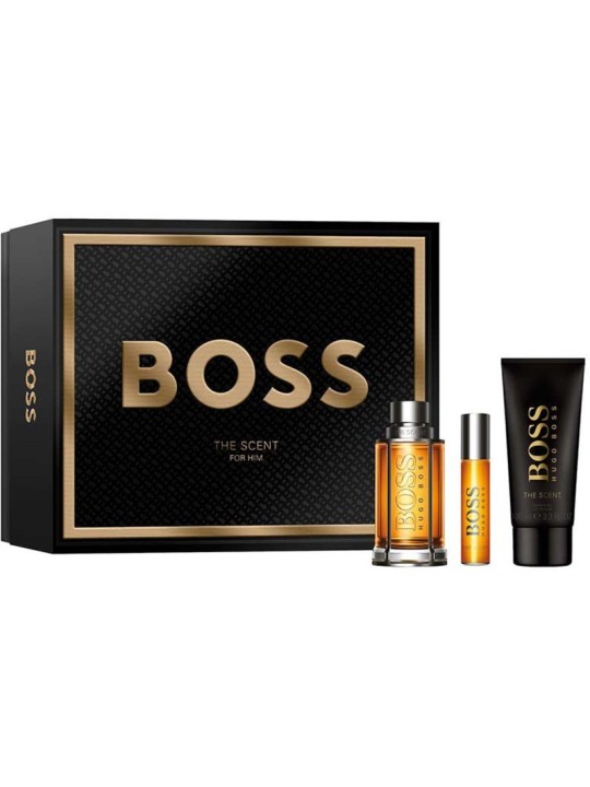 Set regalo Hugo Boss The Scent: eau de toilette 100ml, miniatura di eau de toilette 10ml e gel doccia 100ml uomo