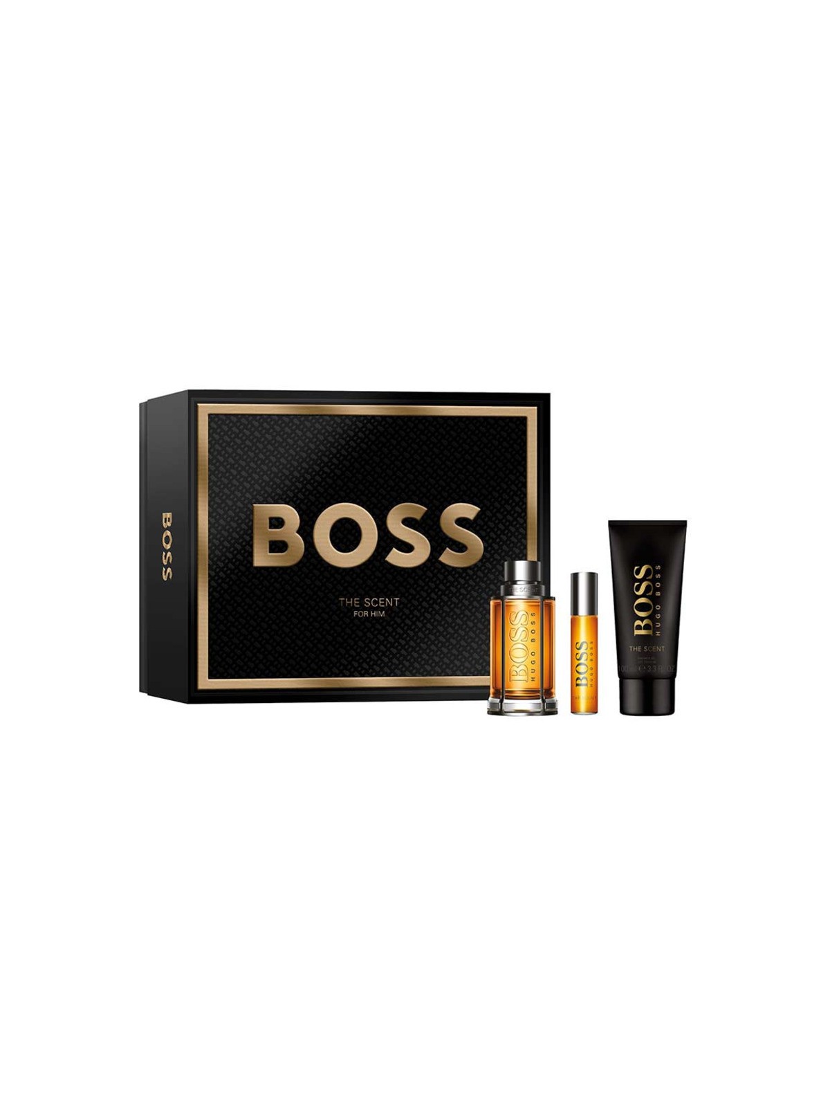 Set regalo Hugo Boss The Scent: eau de toilette 100ml, miniatura di eau de toilette 10ml e gel doccia 100ml uomo