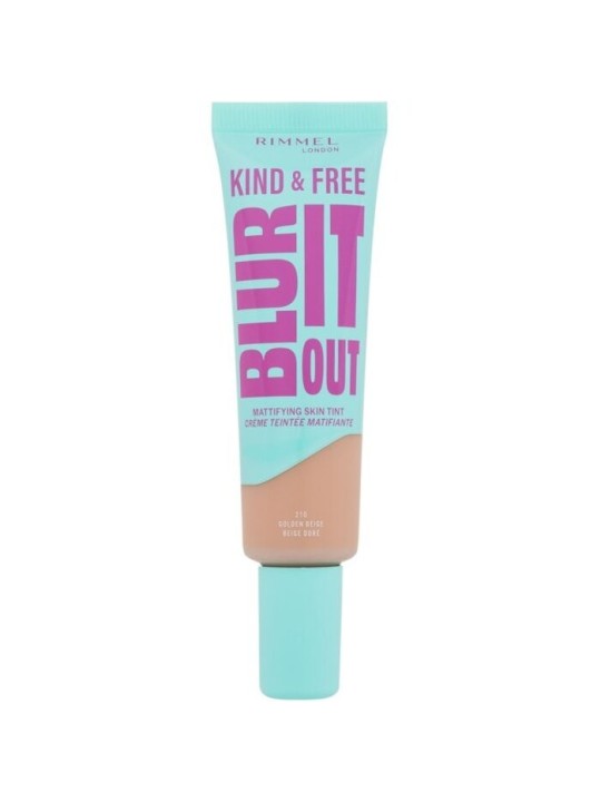 Rimmel Kind & Free Blur It Out Mattifying Skin Tint - Trucco opacizzante leggero per pelli grasse? 30ml donna 82
