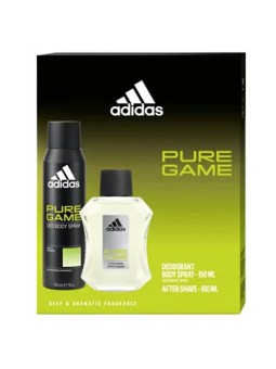 Set regalo Adidas Pure Game con dopobarba 100ml e deodorante 150ml uomo