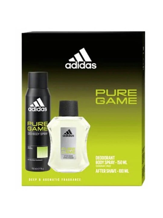 Set regalo Adidas Pure Game con dopobarba 100ml e deodorante 150ml uomo