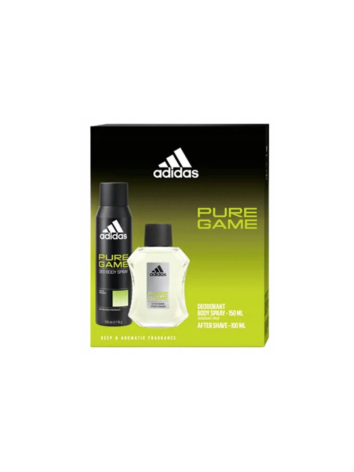 Set regalo Adidas Pure Game con dopobarba 100ml e deodorante 150ml uomo