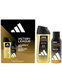 Set regalo Adidas Victory League con deodorante spray 150ml e gel doccia 250ml uomo