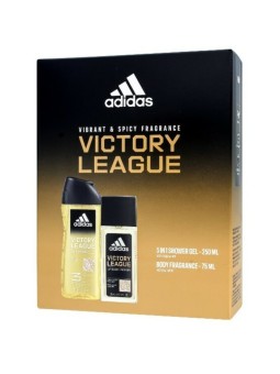 Set regalo Adidas Victory League con deodorante 75ml e gel doccia 250ml uomo