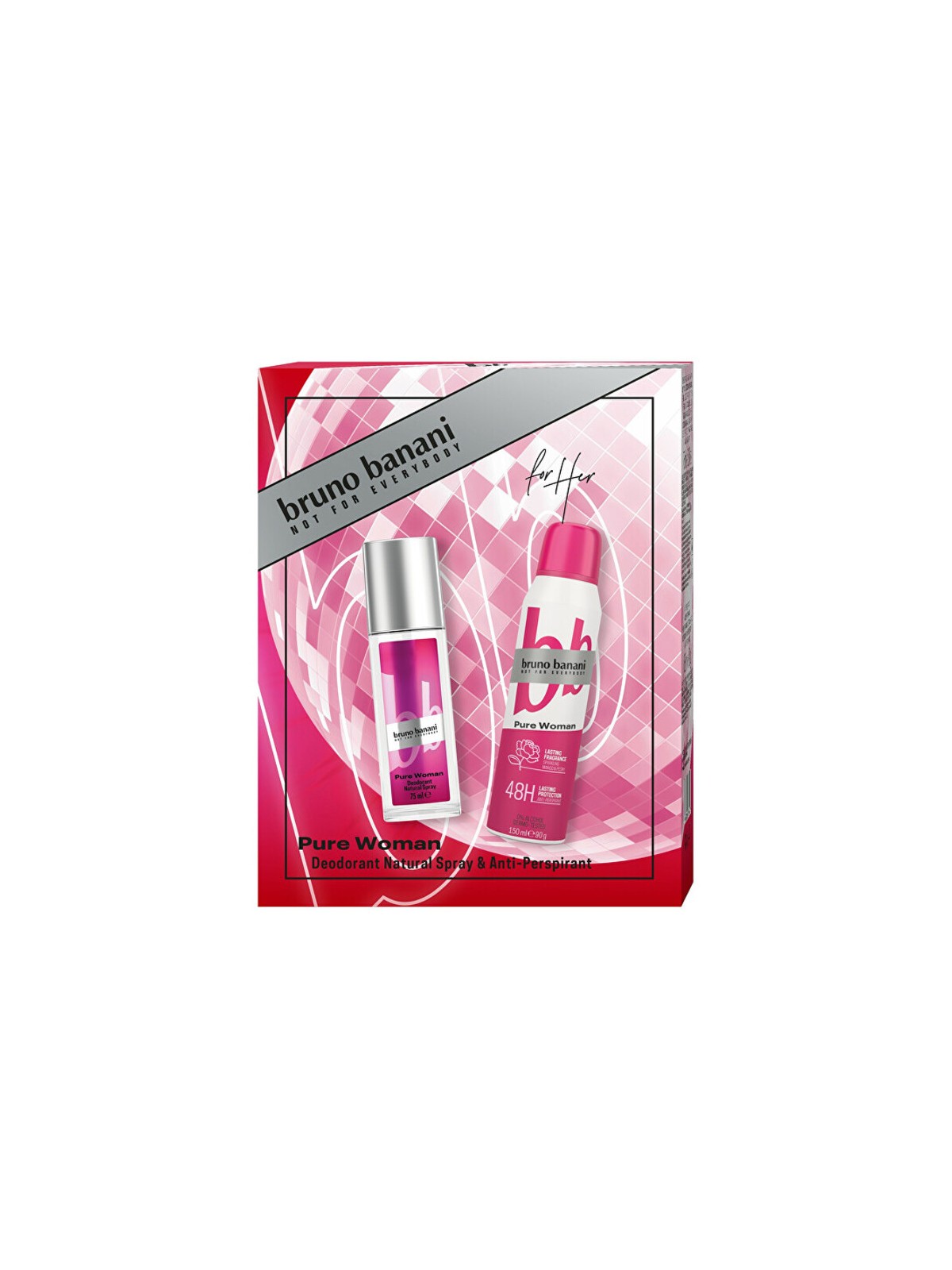 Bruno Banani Pure Woman Gift Set Deodorante 75ml e antitraspirante 150ml donna