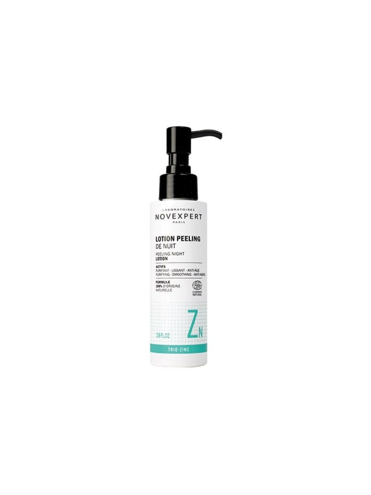 Novexpert Trio-Zinc Peeling Night Lotion - Lozione viso peeling per il contorno occhi con zinco 115ml donna