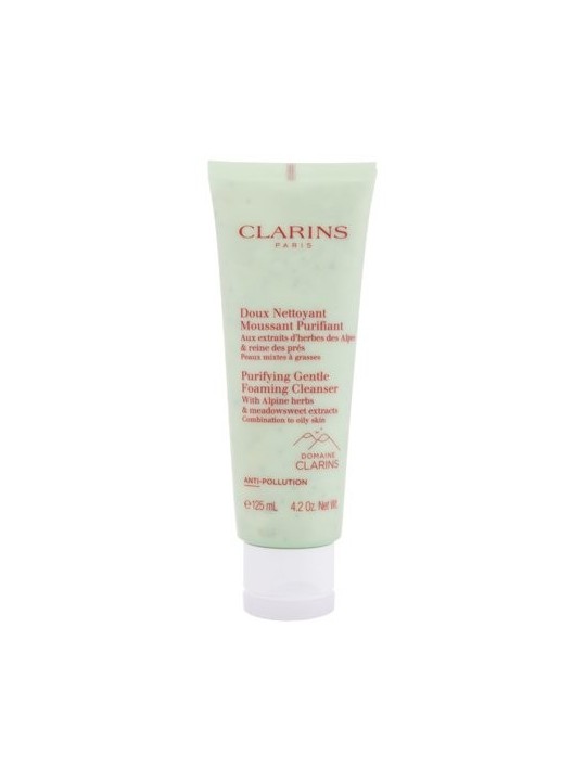 Clarins Purifying Gentle Foaming Cleanser - Crema detergente schiumogena per pelli miste e grasse 125ml donna