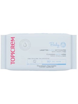 Salviette umidificate detergenti Topicrem Baby (60 pezzi) - Salviette umidificate per bambini