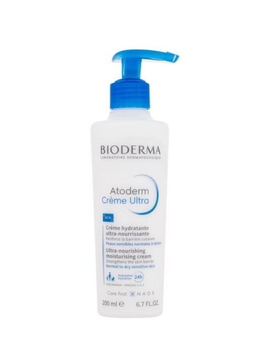 Bioderma Atoderm Crème Ultra Crema Idratante Ultra-Nutriente con Dosatore 200ml donna