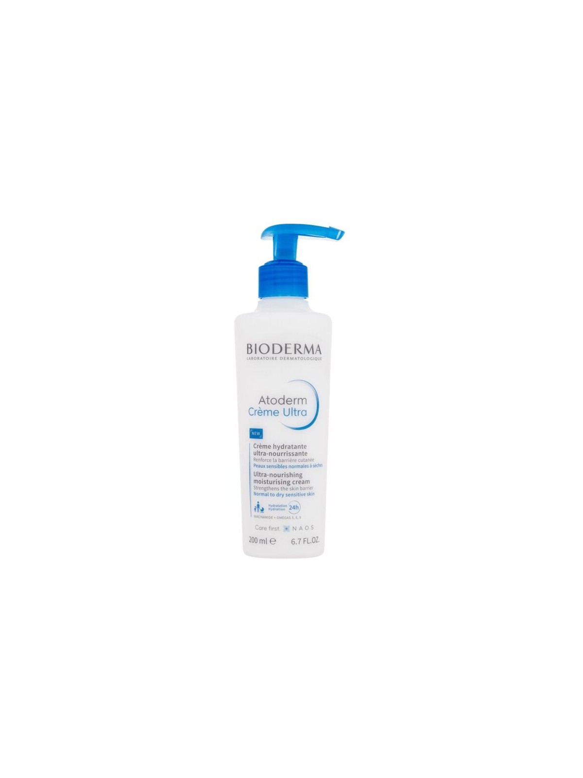 Bioderma Atoderm Crème Ultra Crema Idratante Ultra-Nutriente con Dosatore 200ml donna