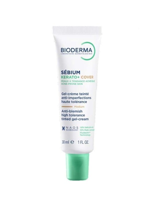 Bioderma Sbium Kerato+ Cover Anti-Blemish Tinted Gel-Cream - BB cream 30ml donna Medium