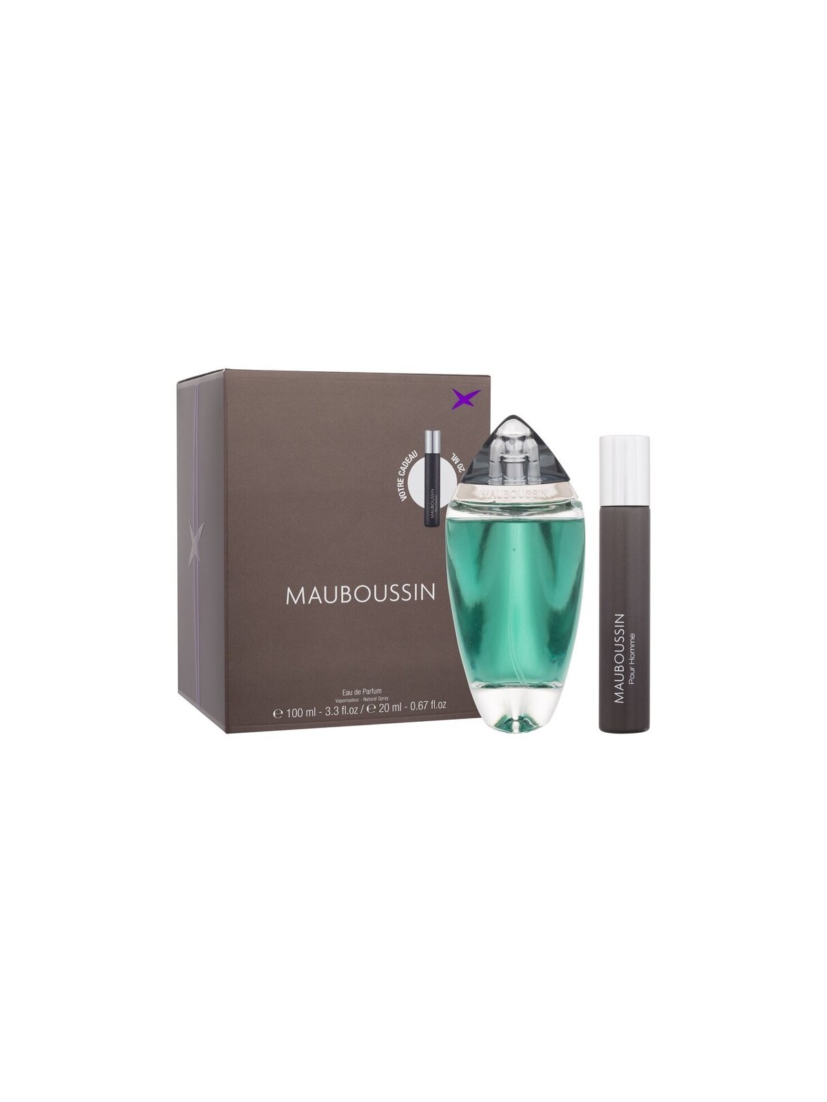 Mauboussin Homme Set regalo eau de parfum 100ml e eau de parfum 20ml uomo