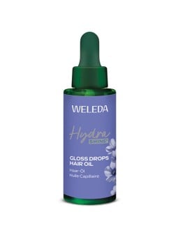 Weleda Hydrashine Gloss Drops Olio per Capelli - Olio Nutriente per Capelli Lucenti? 30 ml donna