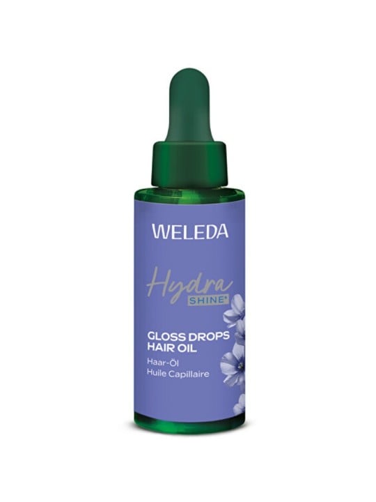 Weleda Hydrashine Gloss Drops Olio per Capelli - Olio Nutriente per Capelli Lucenti? 30 ml donna