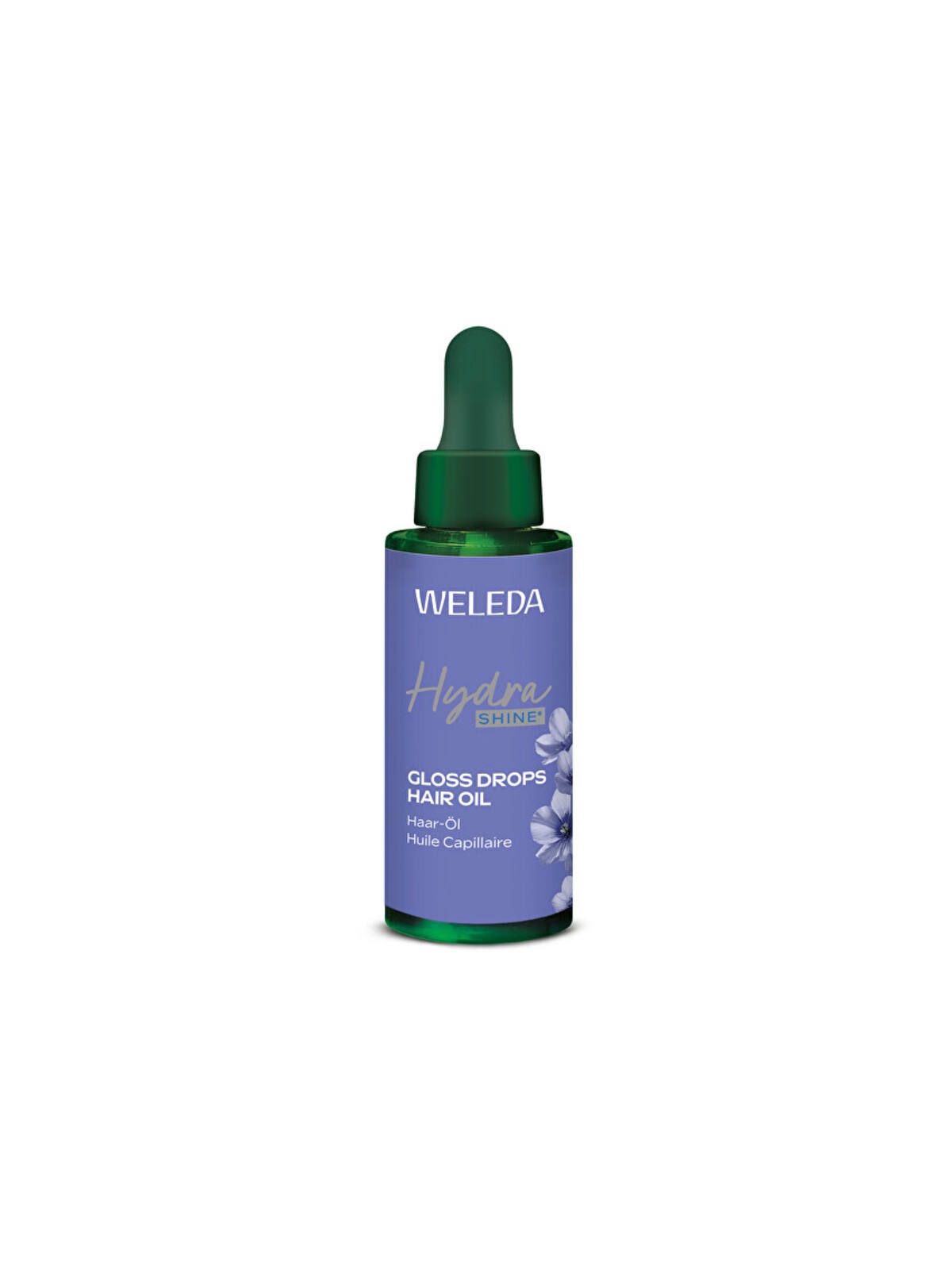 Weleda Hydrashine Gloss Drops Olio per Capelli - Olio Nutriente per Capelli Lucenti? 30 ml donna