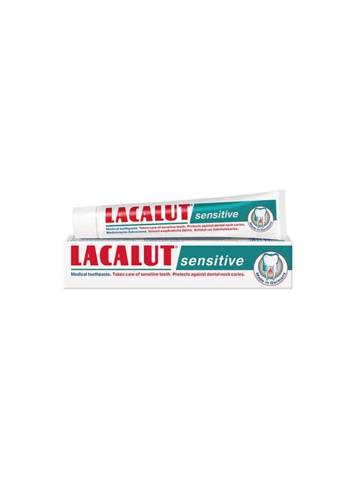 Lacalut Dentifricio Sensitive - Dentifricio per denti sensibili 75ml donna