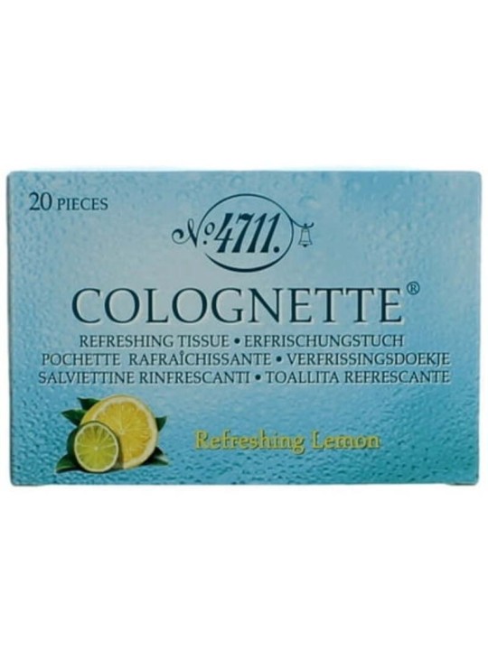 4711 Salviette umidificate rinfrescanti al limone 20 pezzi donna