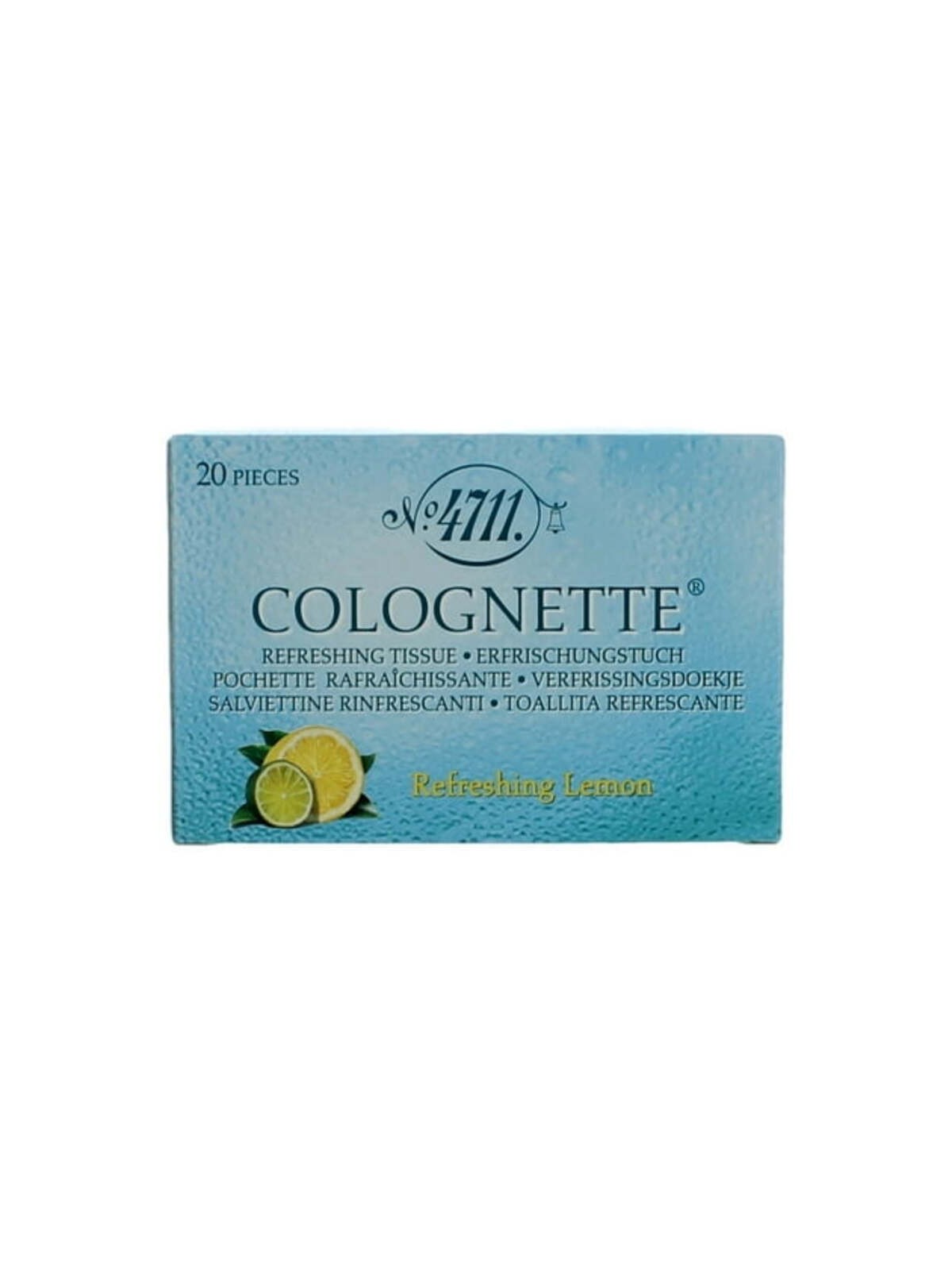 4711 Salviette umidificate rinfrescanti al limone 20 pezzi donna