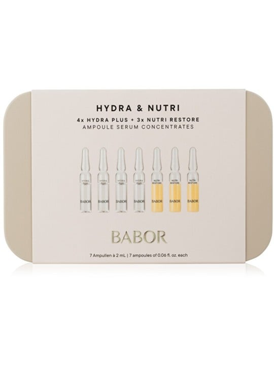 Set di concentrati di siero in fiale Babor Hydra & Nutri - Set regalo per la cura del viso da donna