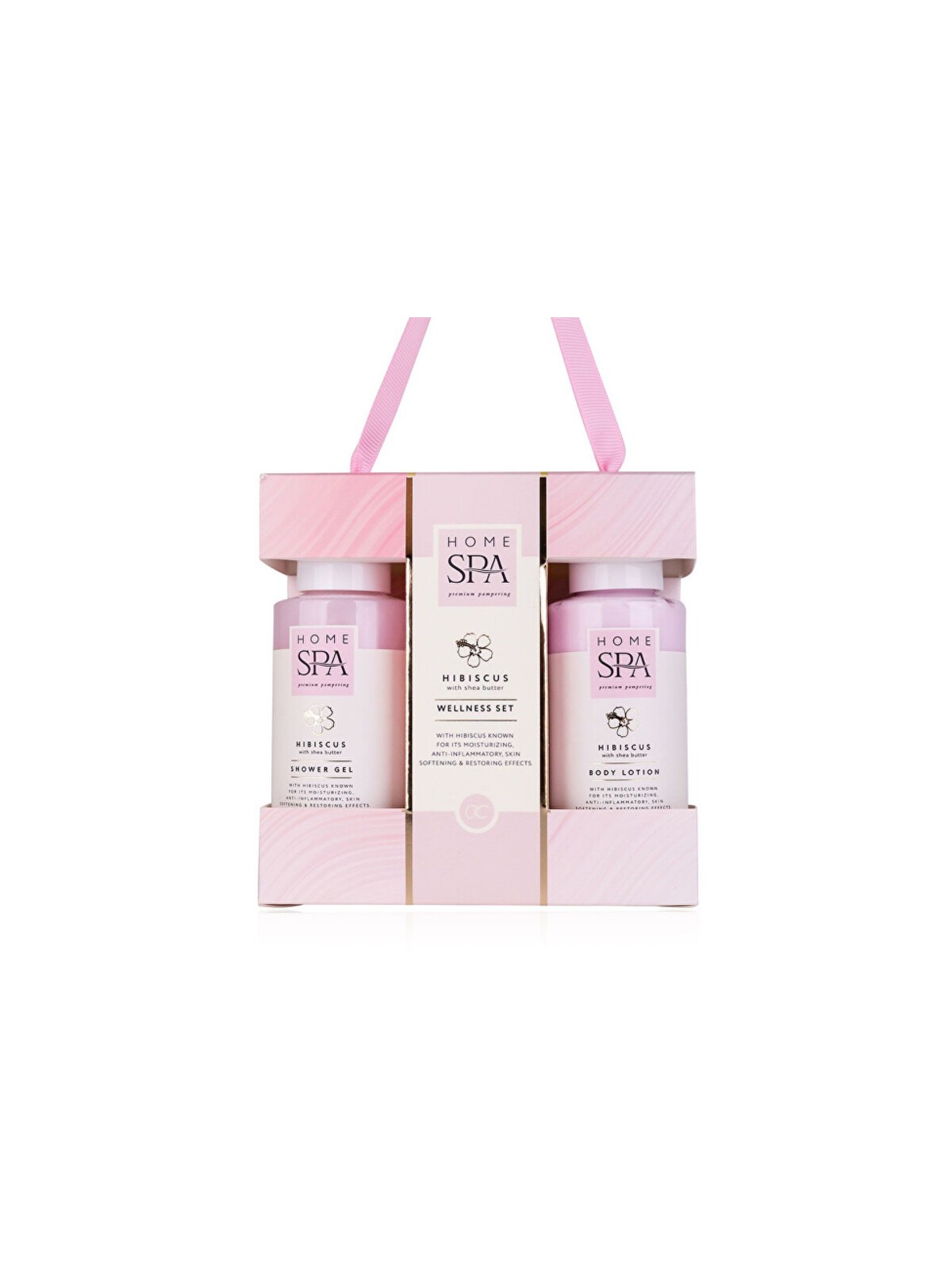 Set da bagno Accentra Hibiscus Home Spa - Set regalo per la cura del corpo donna