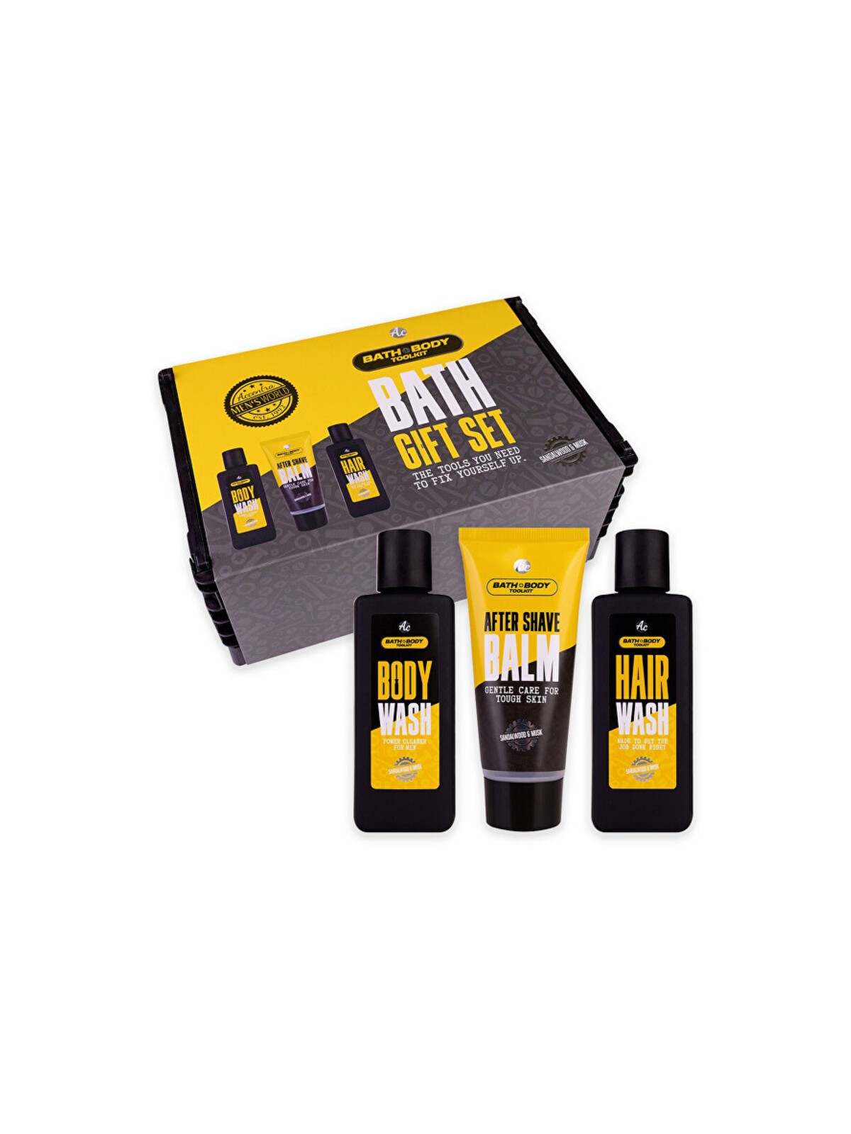 Accresta Bath + Body Toolkit - Set regalo per la cura del corpo uomo
