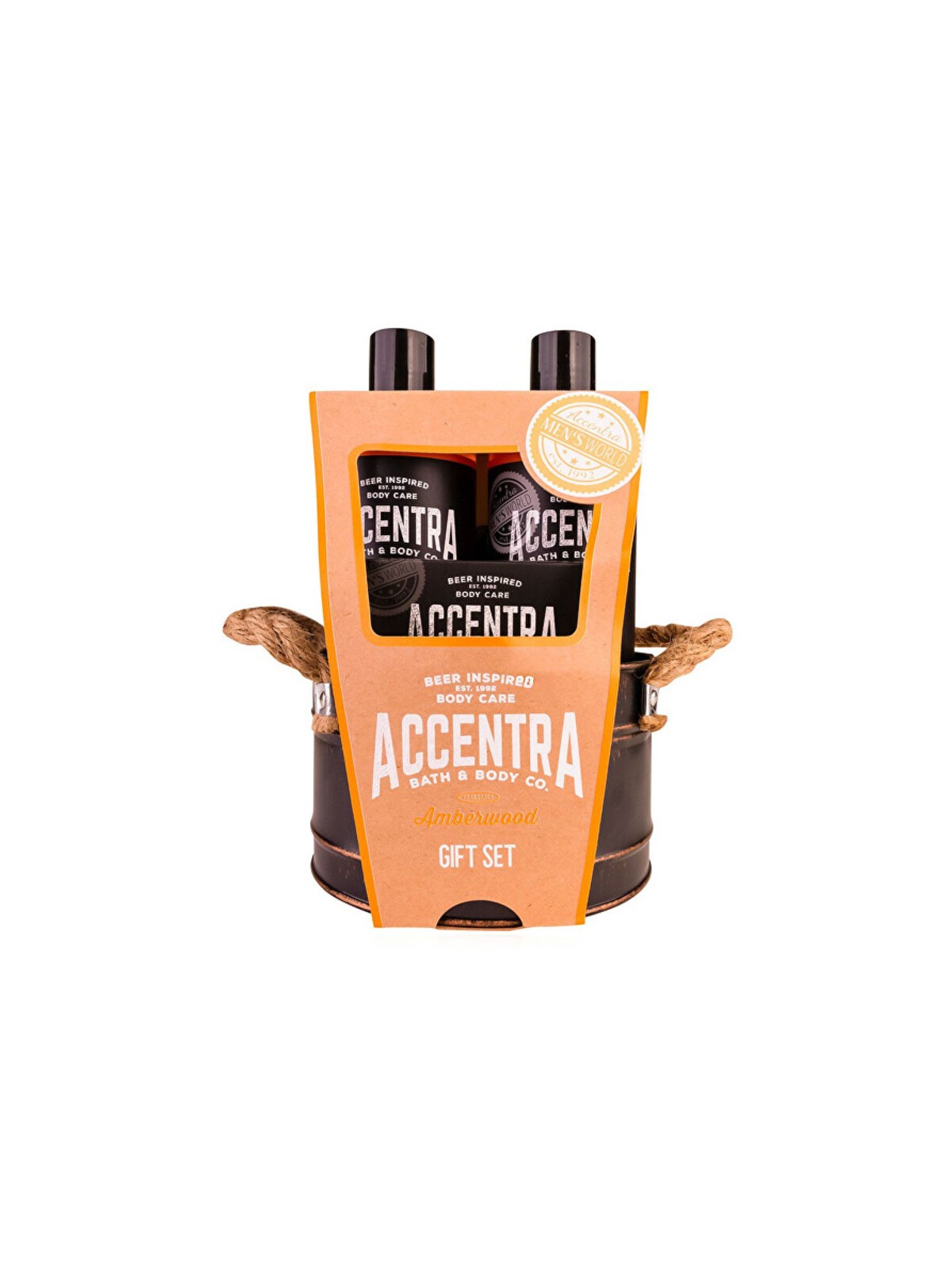 Set regalo della collezione uomo Accentra - Set regalo in secchiello di latta uomo