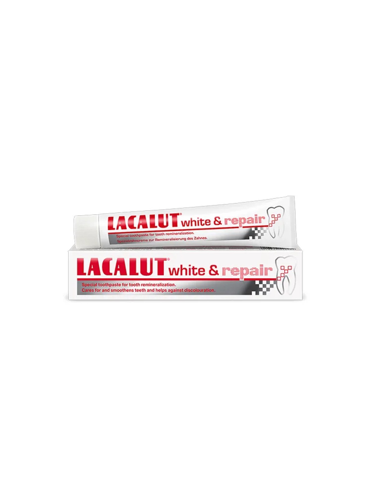 Lacalut Dentifricio Bianco e Riparatore - Dentifricio 75ml donna