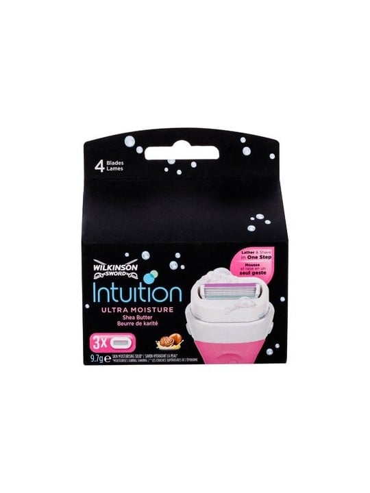 Wilkinson Sword Intuition Ultra Moisture (3 pezzi) - Testina di ricambio con effetto idratante donna