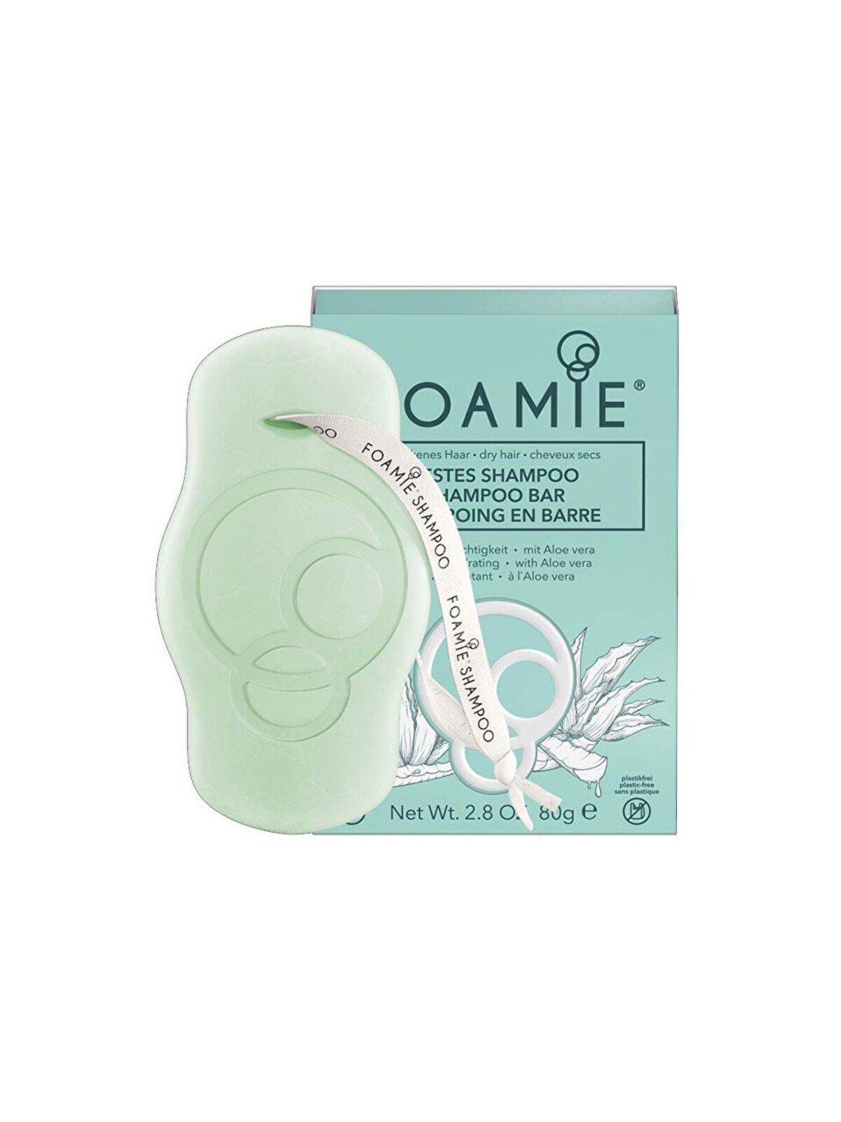 Shampoo solido schiumogeno con aloe vera (capelli secchi) - Shampoo solido 80,0 g donna
