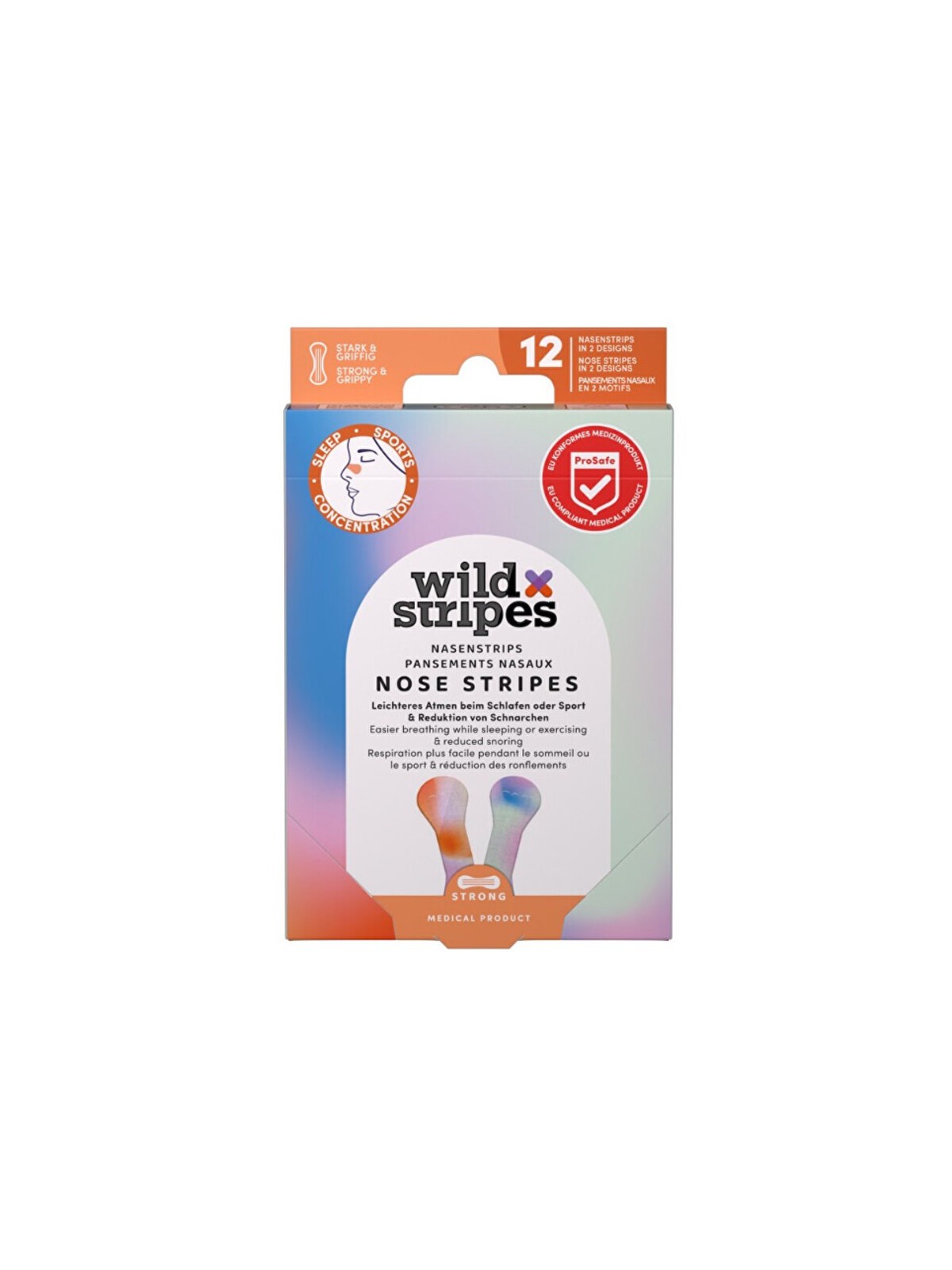 Cerotti nasali Wild Stripes Sunrise - Cerotti nasali per una migliore qualità del sonno Donna
