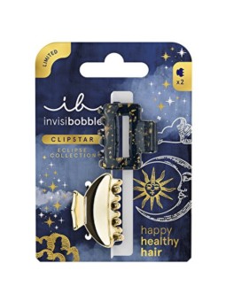 Invisibobble Clipstar S Eclipse Lunar Glam - Fermaglio per capelli (2 pezzi) donna