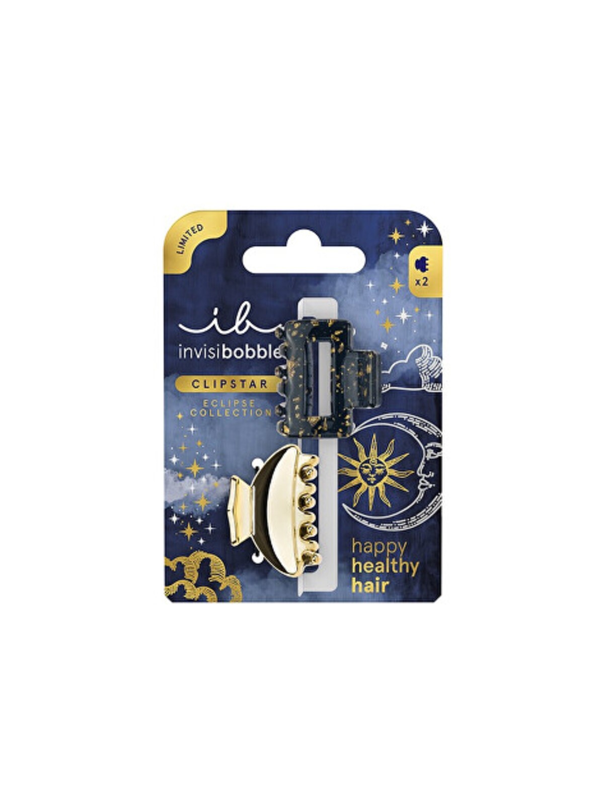 Invisibobble Clipstar S Eclipse Lunar Glam - Fermaglio per capelli (2 pezzi) donna