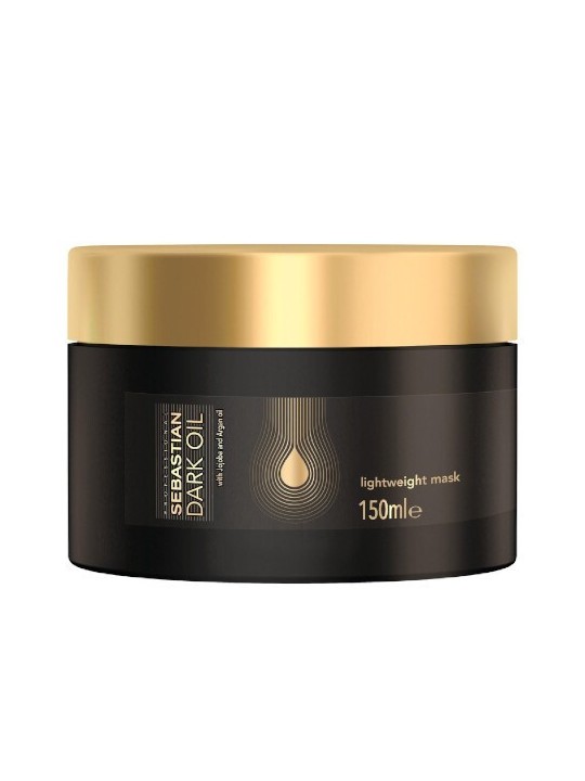Sebastian Professional Dark Oil Lightweight Mask - Maschera nutriente per capelli lucenti e morbidi 150ml donna