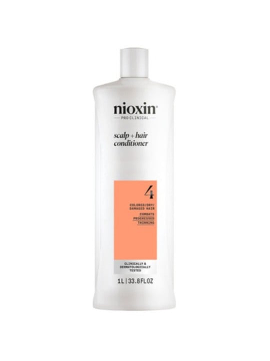 Nioxin System 4 Balsamo per cuoio capelluto e capelli - Balsamo per capelli colorati, trattamento avanzato 1000ml donna