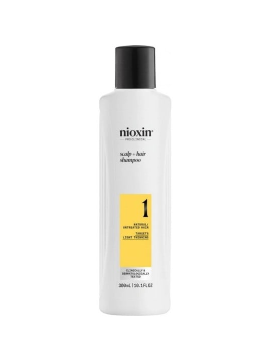 Nioxin System 1 Detergente per Capelli Fini, Normali o Sottili 300ml Donna