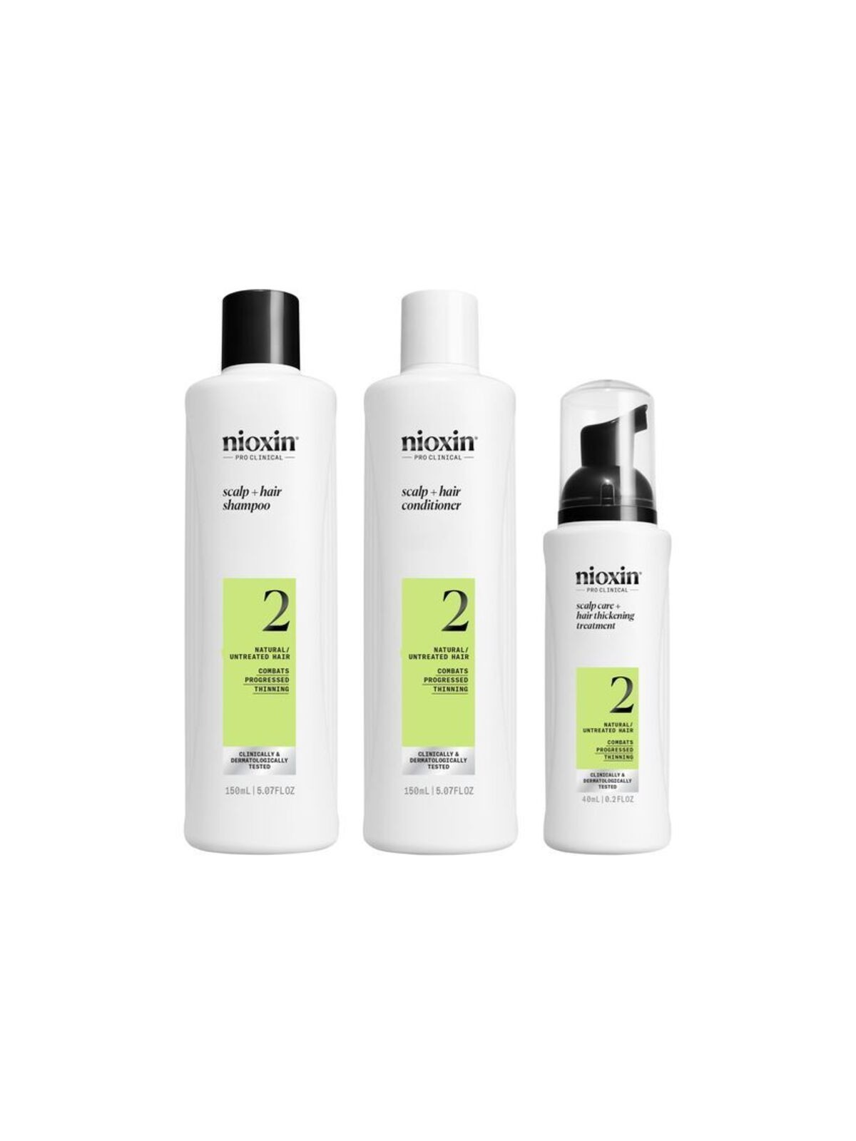 Nioxin System 2 Set - Un set per la cura delicata dei capelli naturali donna
