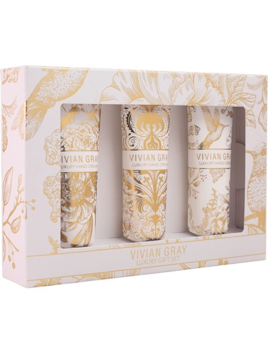 Set di crema mani Vivian Gray White Velvet - Set regalo con crema? sulla mano di Donna