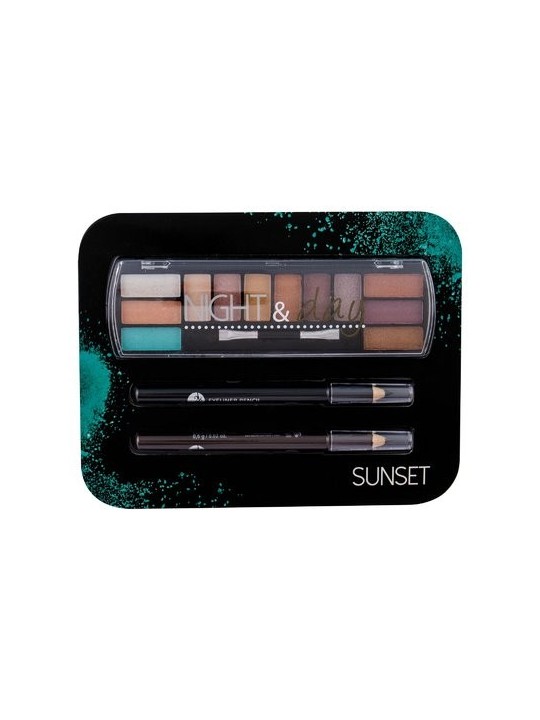 Palette occhi 2K Night & Day Sunset - Set regalo per appassionate di trucco occhi Sunset