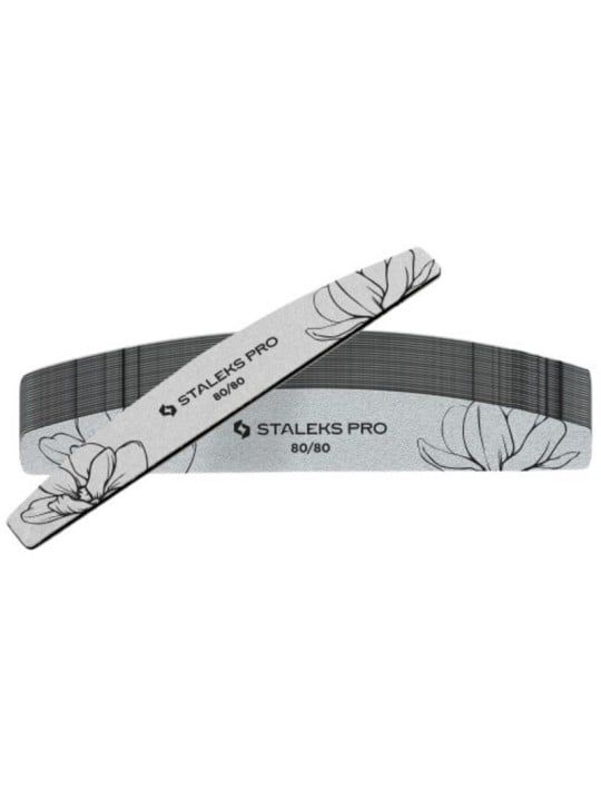 Lima per unghie minerale Staleks Expert 40 80/80 Crescent - Lima per unghie minerale 25 pezzi donna