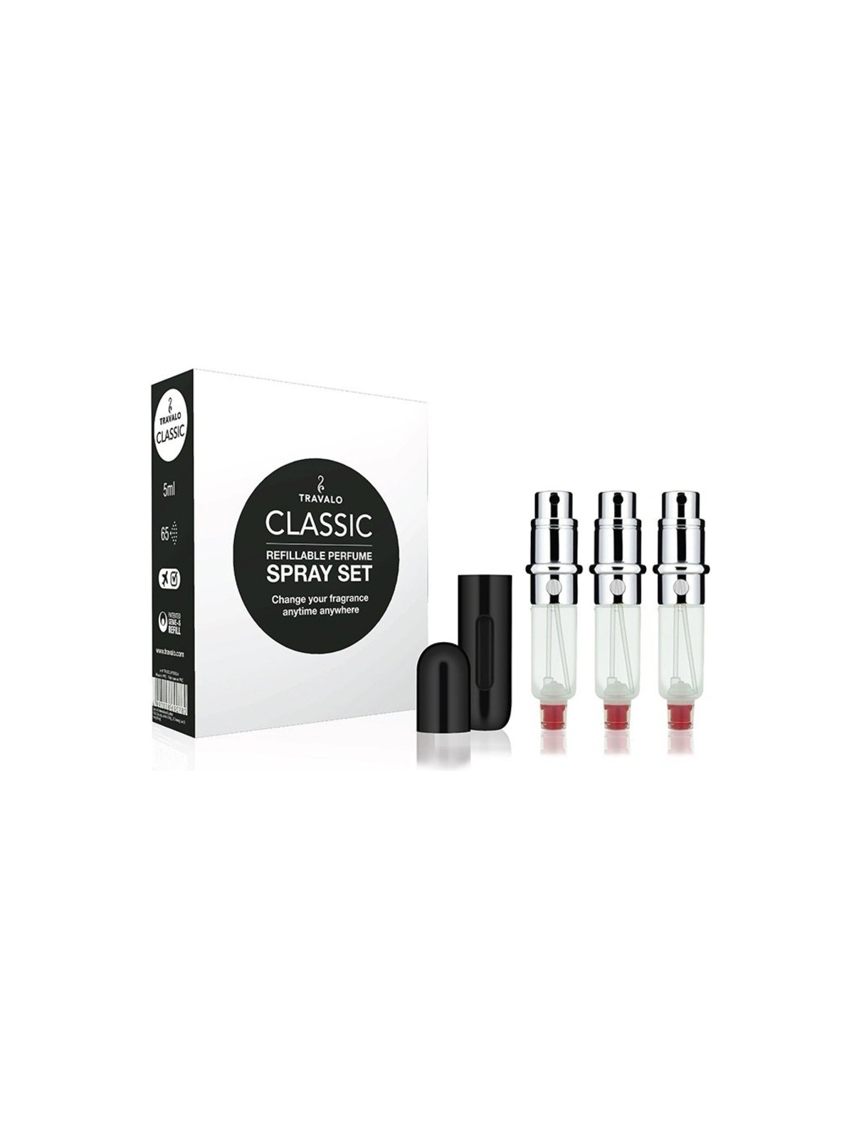 Set Travalo Classic HD Nero 5ml unisex