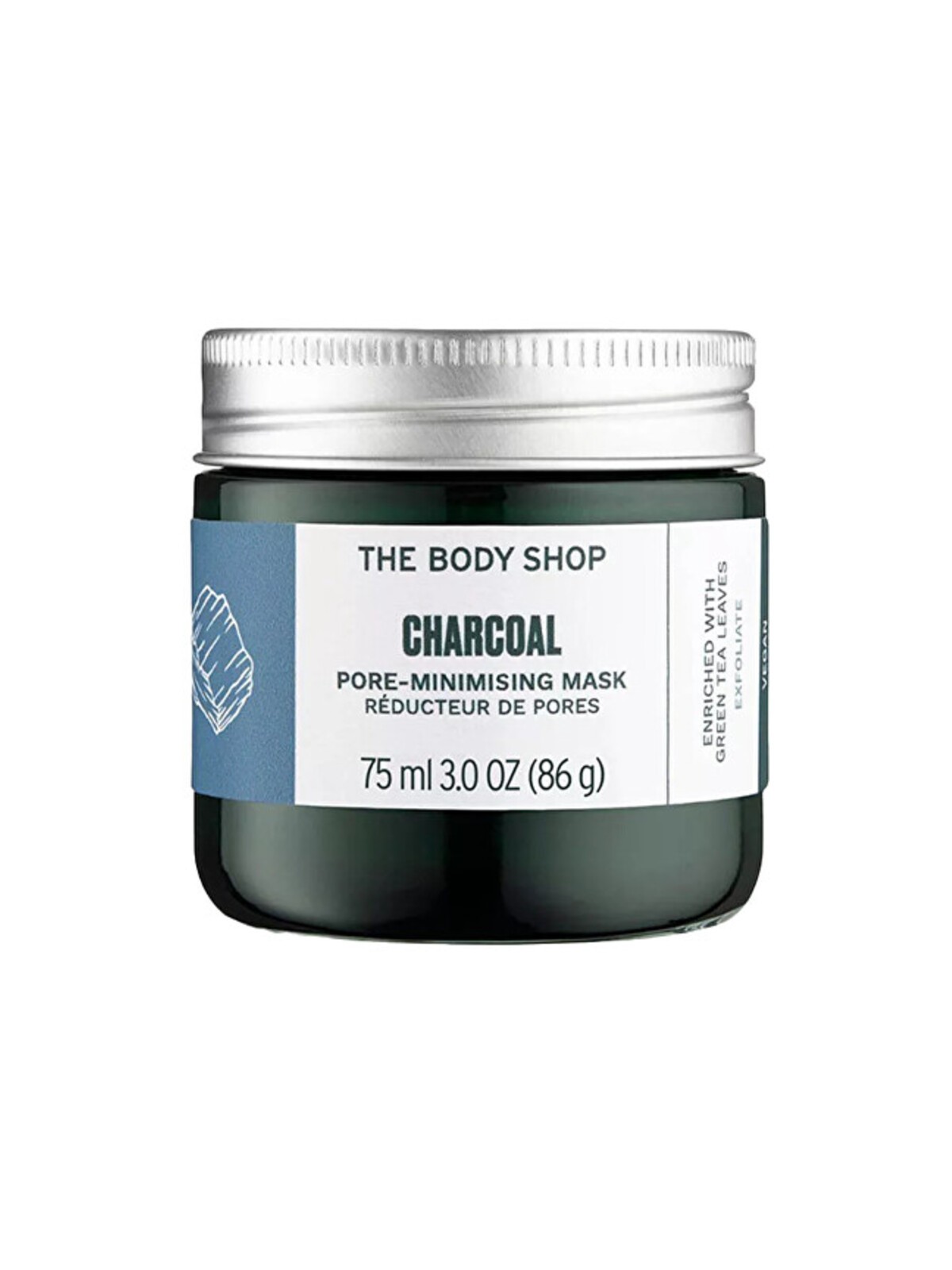 Maschera viso purificante al carbone attivo The Body Shop - maschera detergente viso con carbone attivo 75ml donna