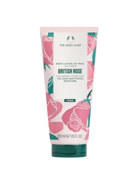 Lozione corpo alla rosa britannica The Body Shop - Latte corpo per pelli normali e secche 200 ml donna